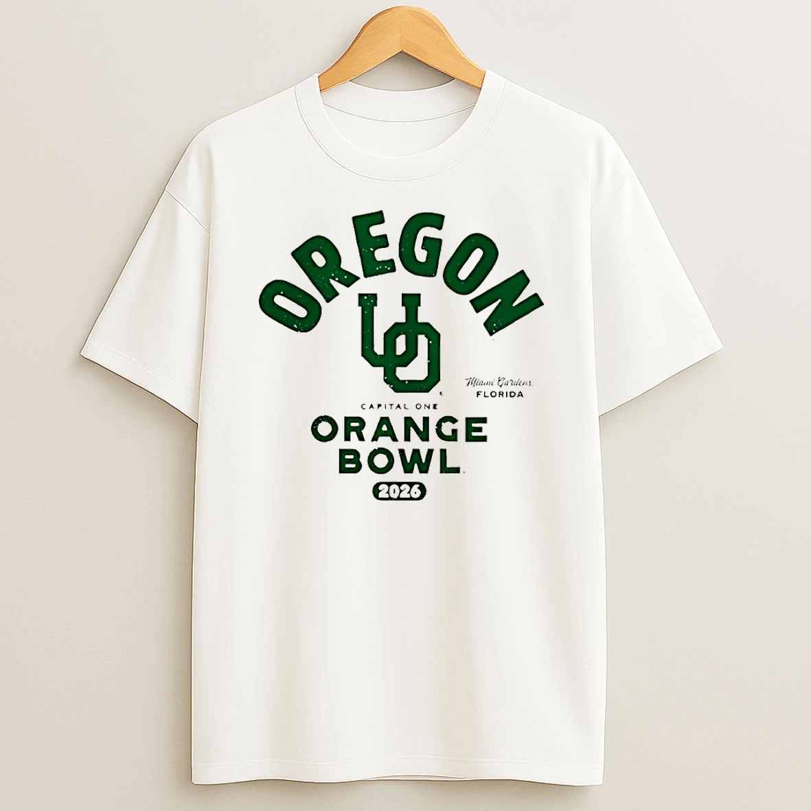 Oregon Ducks 2026 Capital One Orange Bowl Bound T Shirt