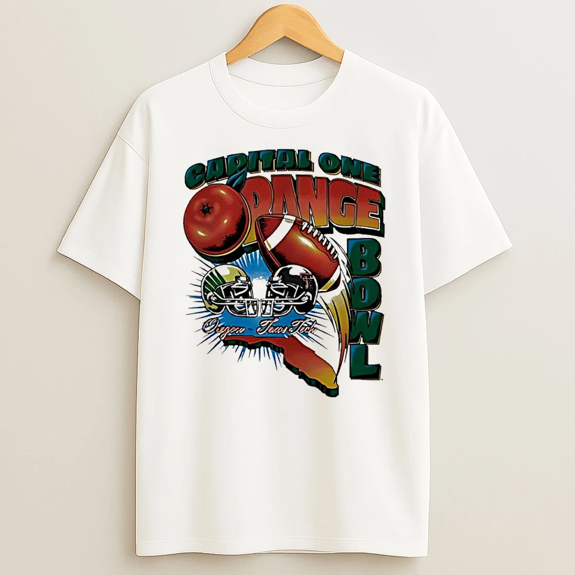 Oregon Vs Texas Tech Capital One Orange Bowl 2026 Vintage Matchup T Shirt