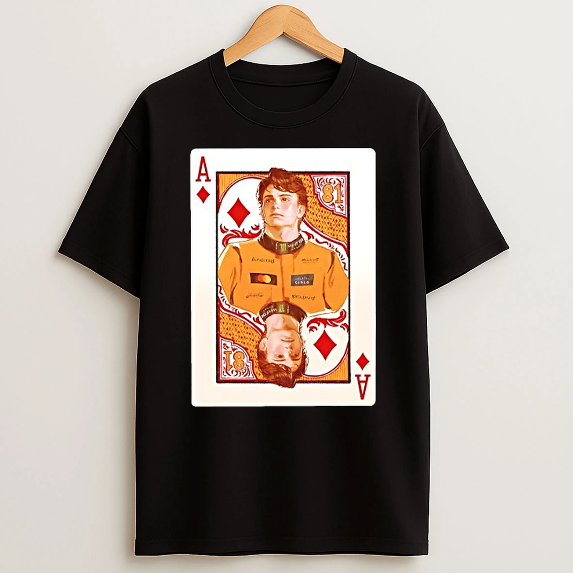 Oscar Piastri 81 Mclaren Formula 1 Las Vegas Casino T Shirt