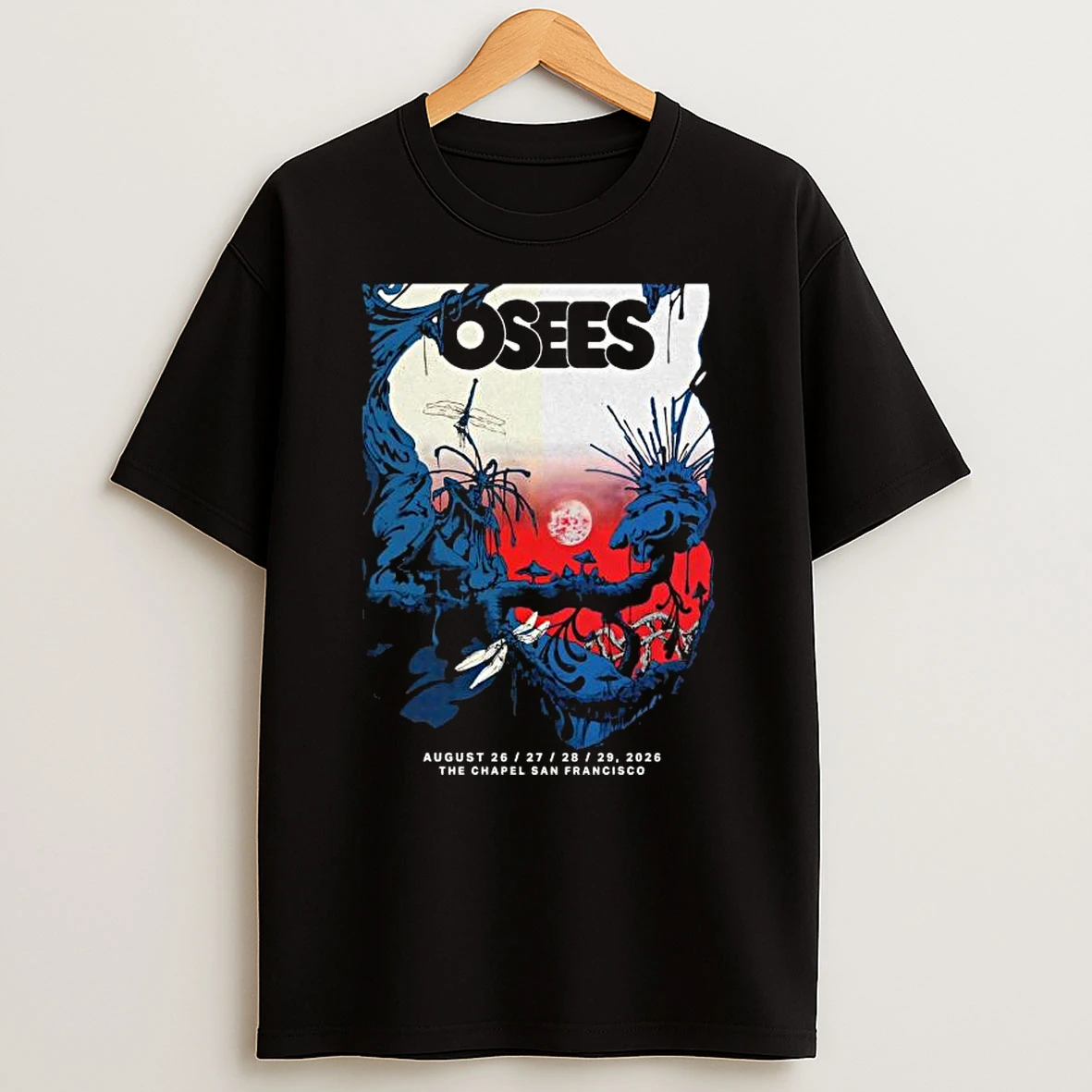 Osees August 26 29 2026 The Chapel In San Francisco Ca T Shirt