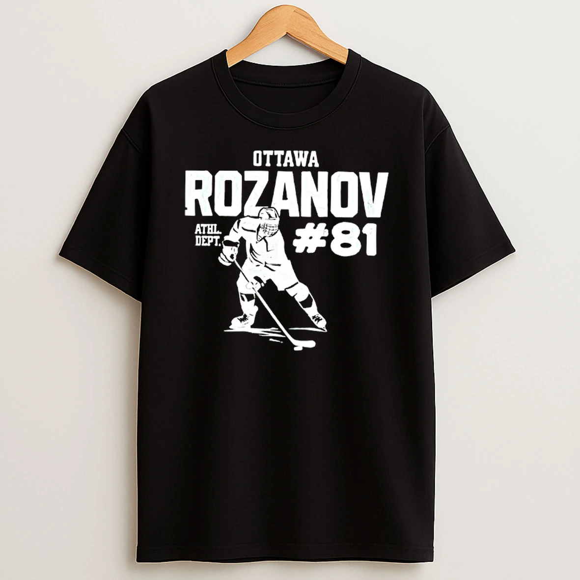 Ottawa Rozanov Athl Dept 81 Golden Boy And Ice Prince Hockey T Shirt