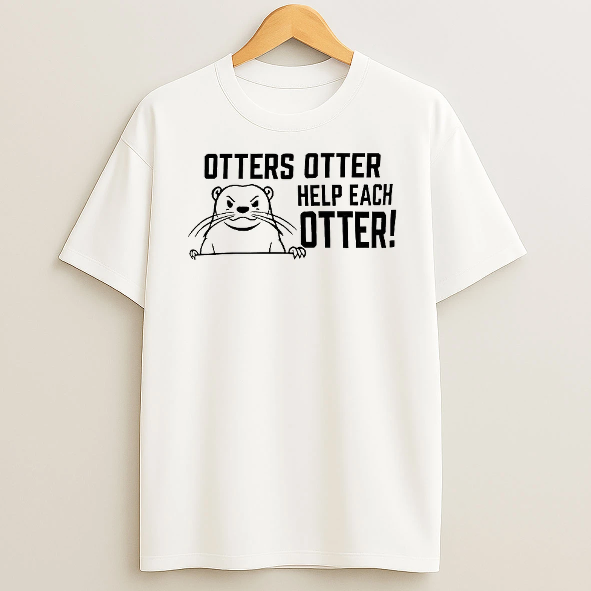 Otters Otter Help Each Otter T Shirt
