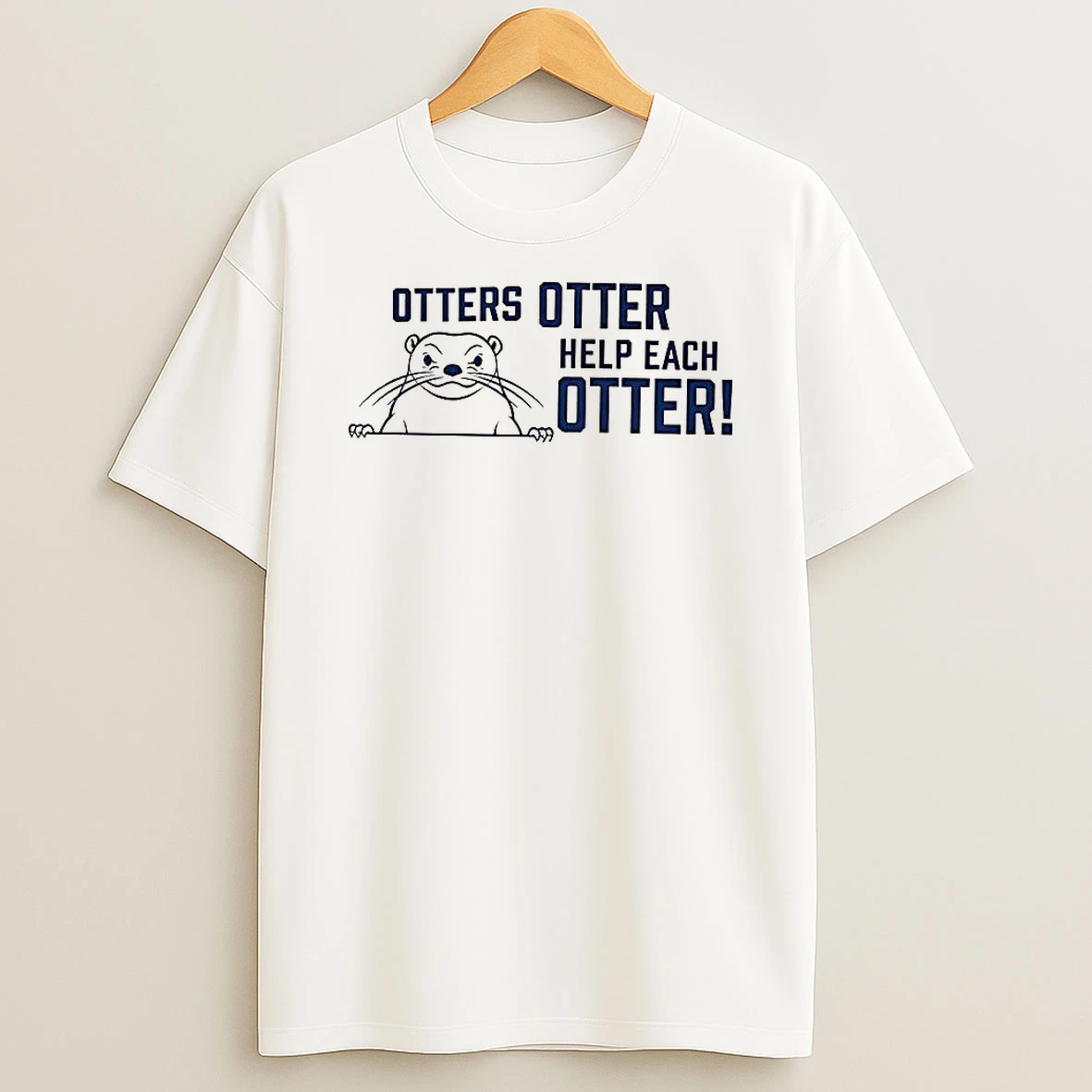 Otters Otter Help Each Otter Animal World T Shirt