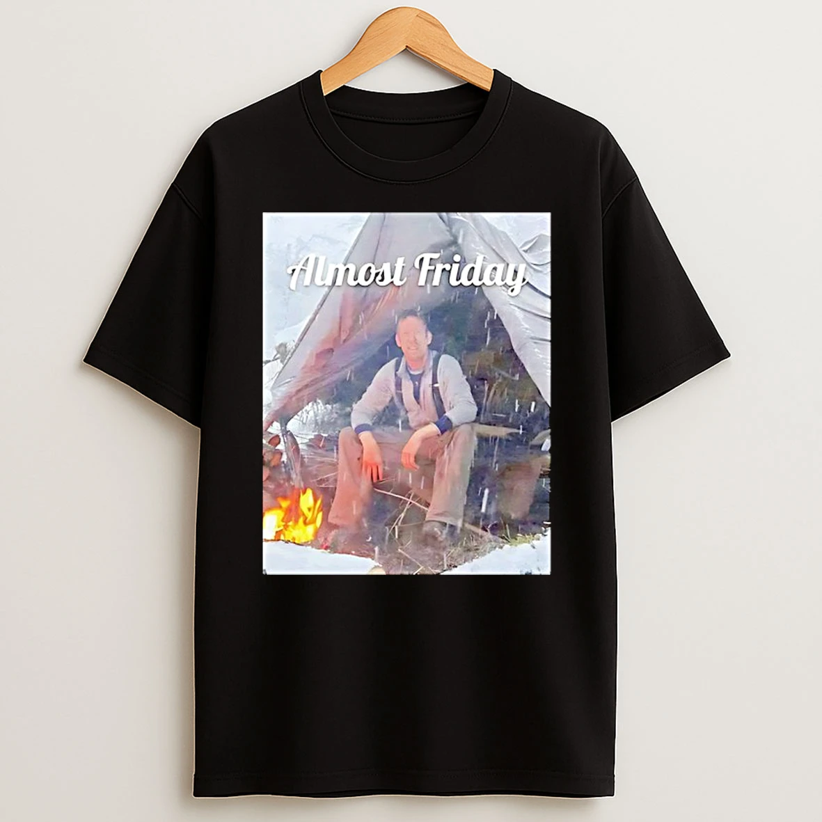 Outdoor Boys Solo Camping Almost Friday T Shirt