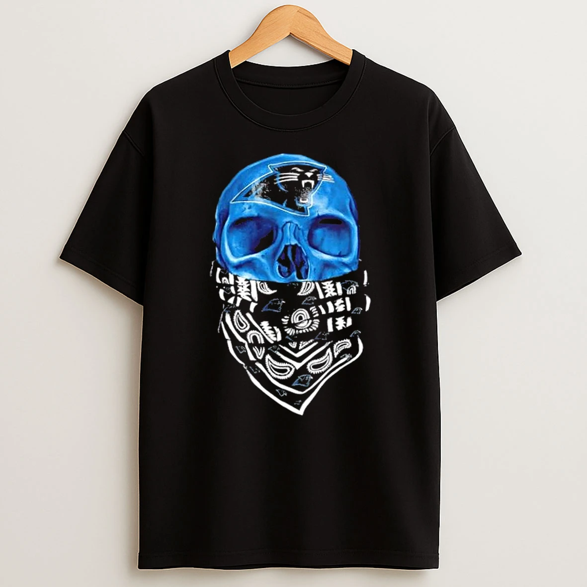 Outlaw Skull Gang Carolina Panthers T Shirt
