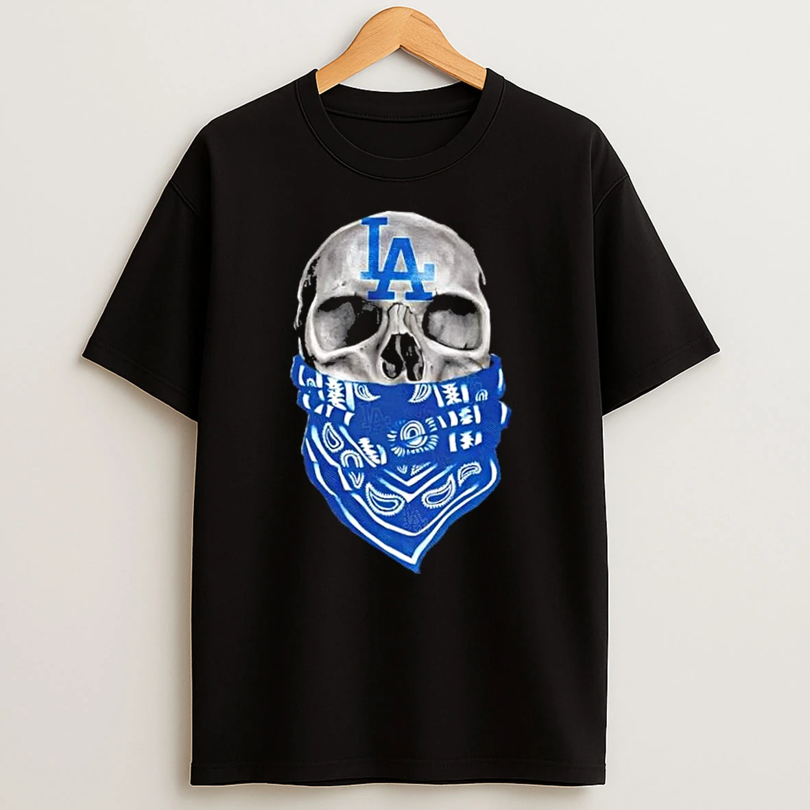 Outlaw Skull Gang Los Angeles Dodgers T Shirt