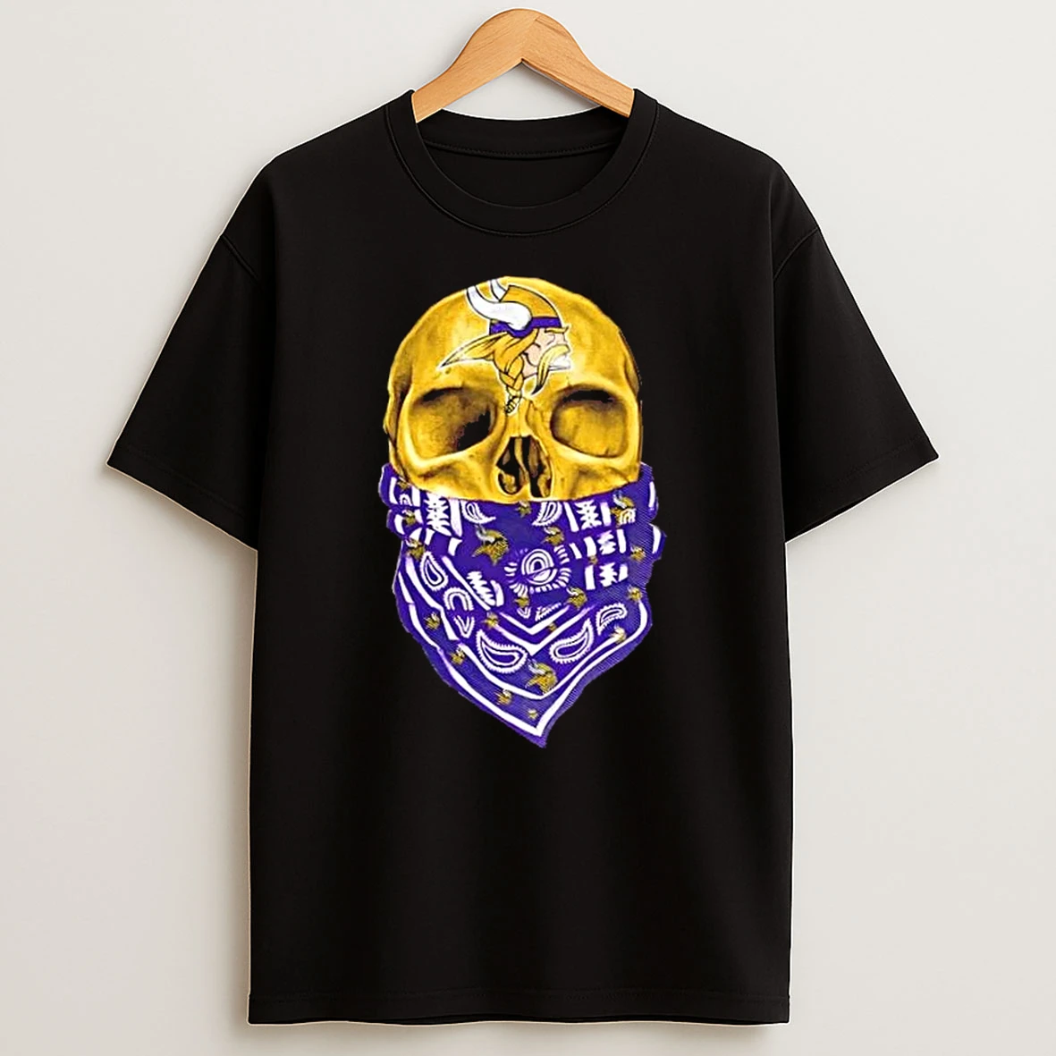 Outlaw Skull Gang Minnesota Vikings T Shirt