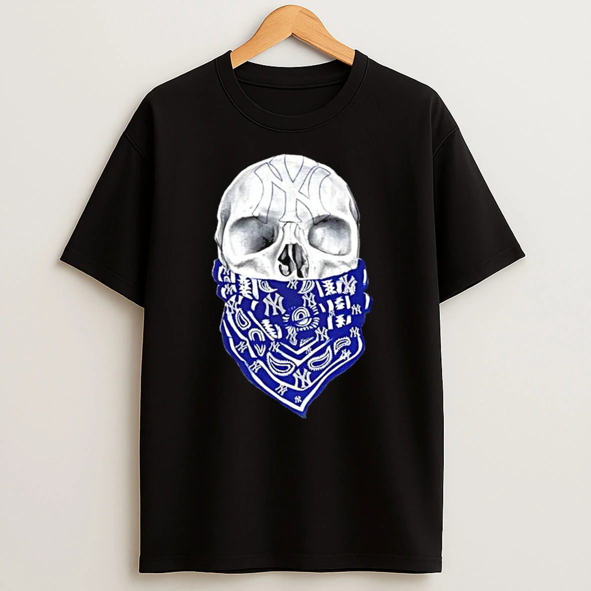 Outlaw Skull Gang New York Yankees T Shirt