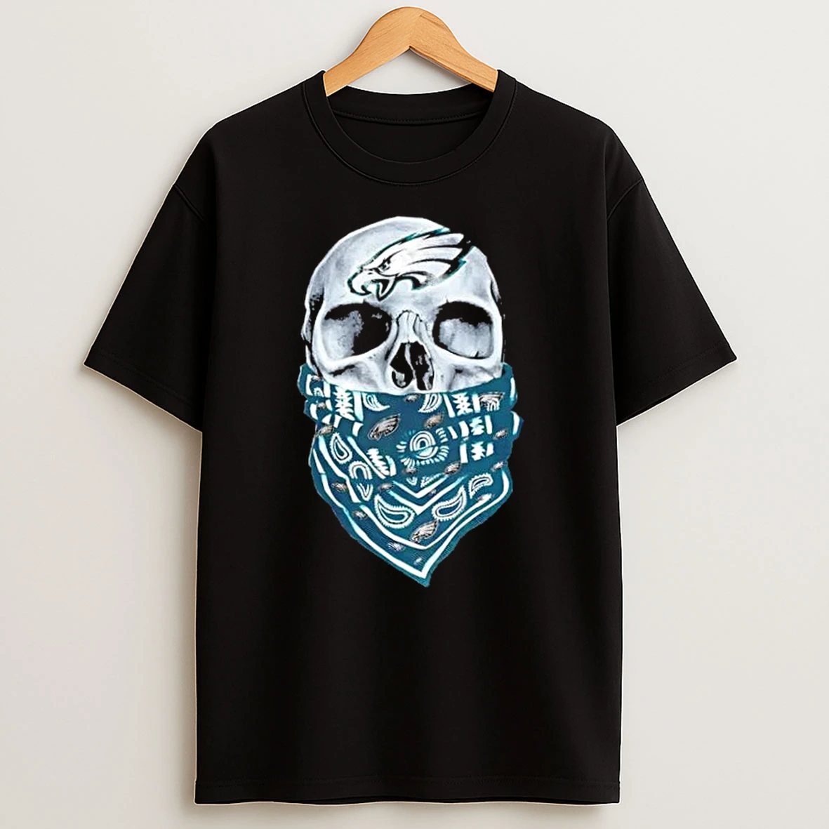 Outlaw Skull Gang Philadelphia Eagles T Shirt