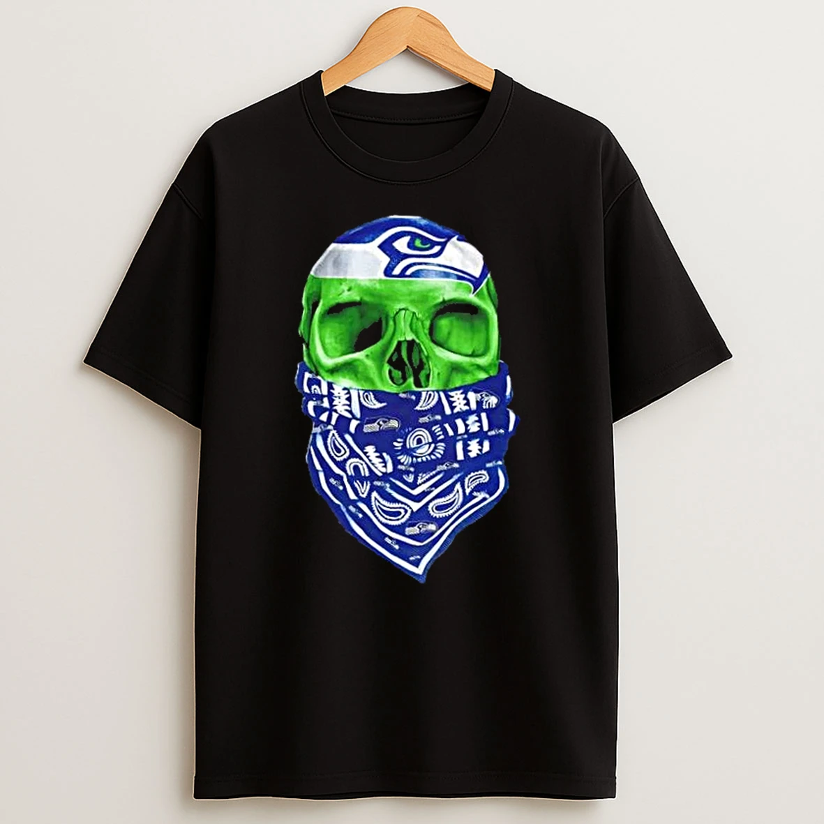 Outlaw Skull Gang Seattle Seahawks T Shirt