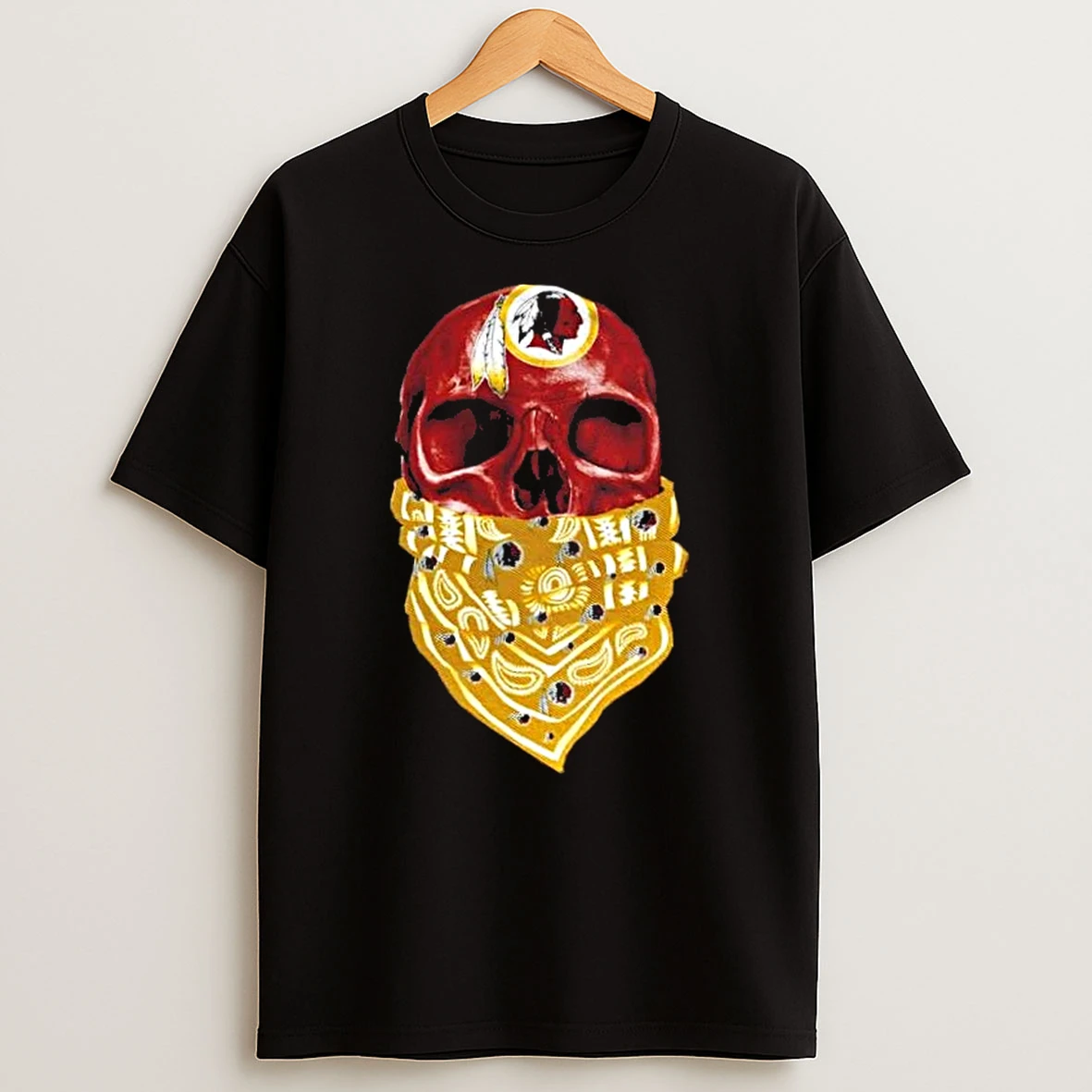 Outlaw Skull Gang Washington Redskins T Shirt