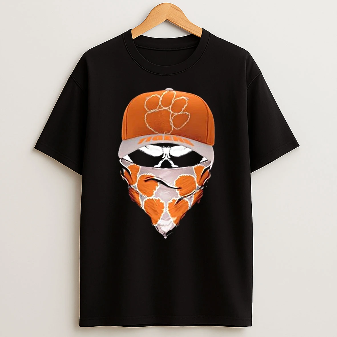 Outlaw Skull Gang Wearing A Cap X Clemson Tigers T Shirt