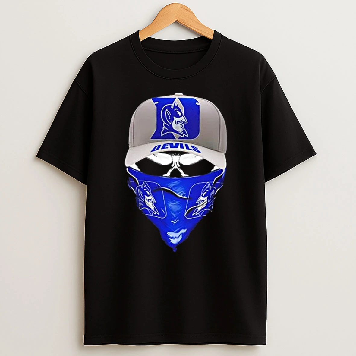 Outlaw Skull Gang Wearing A Cap X Duke Blue Devils T Shirt