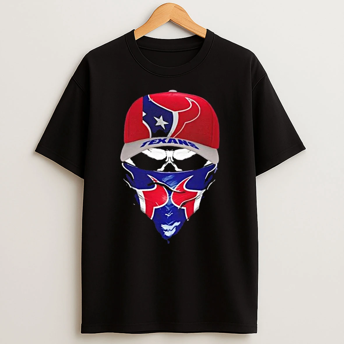 Outlaw Skull Gang Wearing A Cap X Houston Texans T Shirt