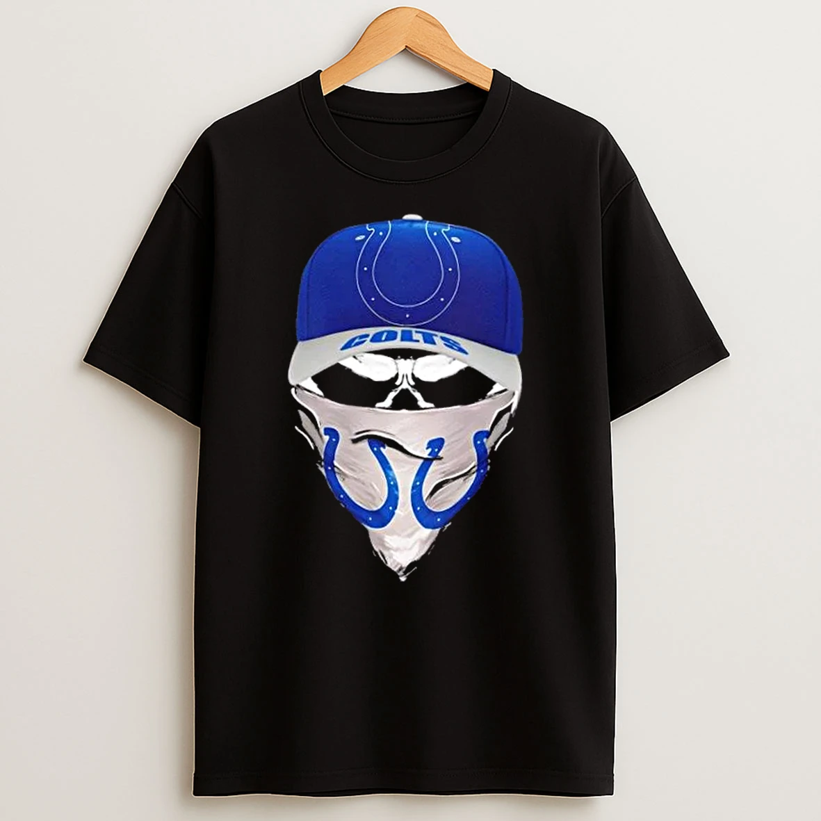 Outlaw Skull Gang Wearing A Cap X Indianapolis Colts T Shirt