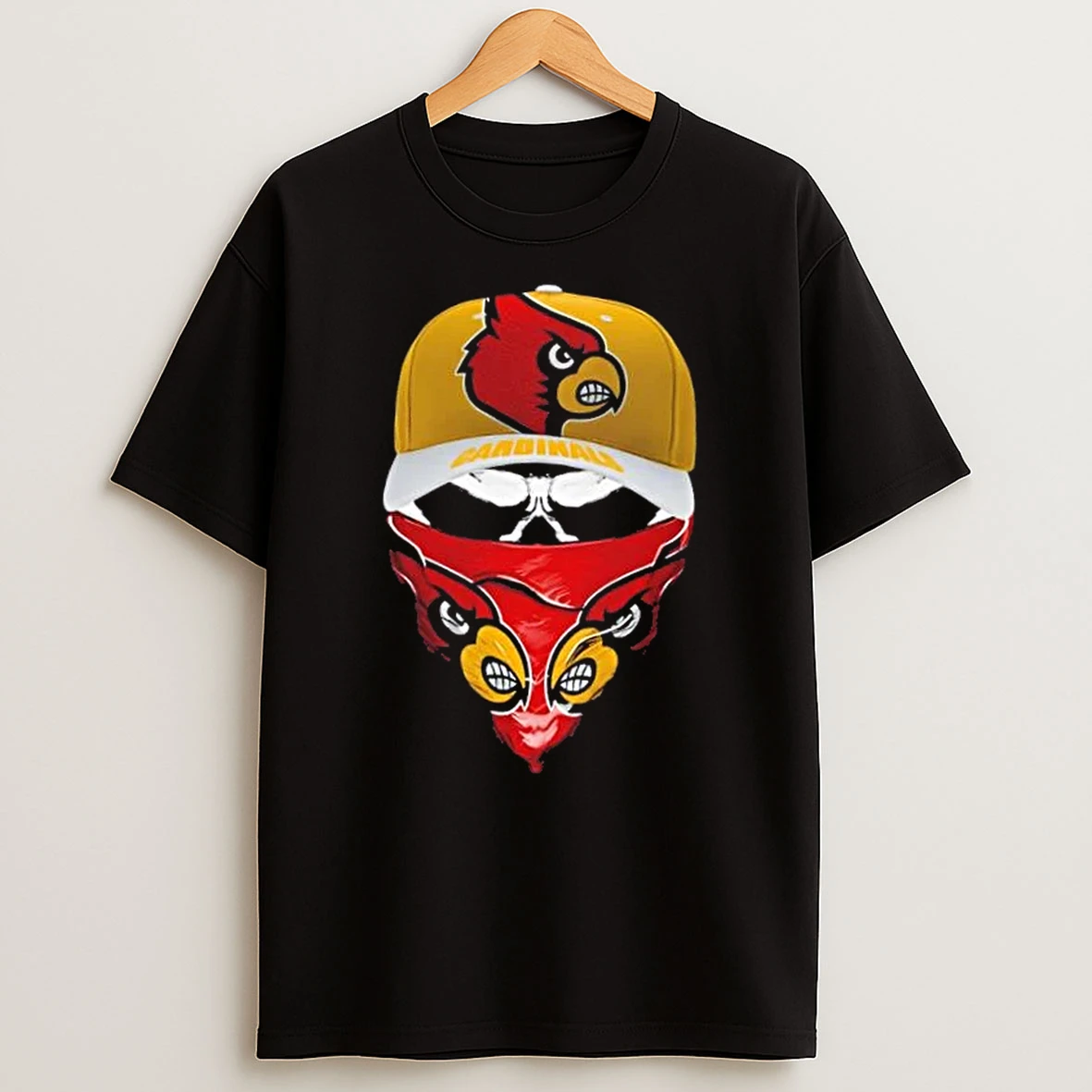 Outlaw Skull Gang Wearing A Cap X Louisville Cardinals T Shirt