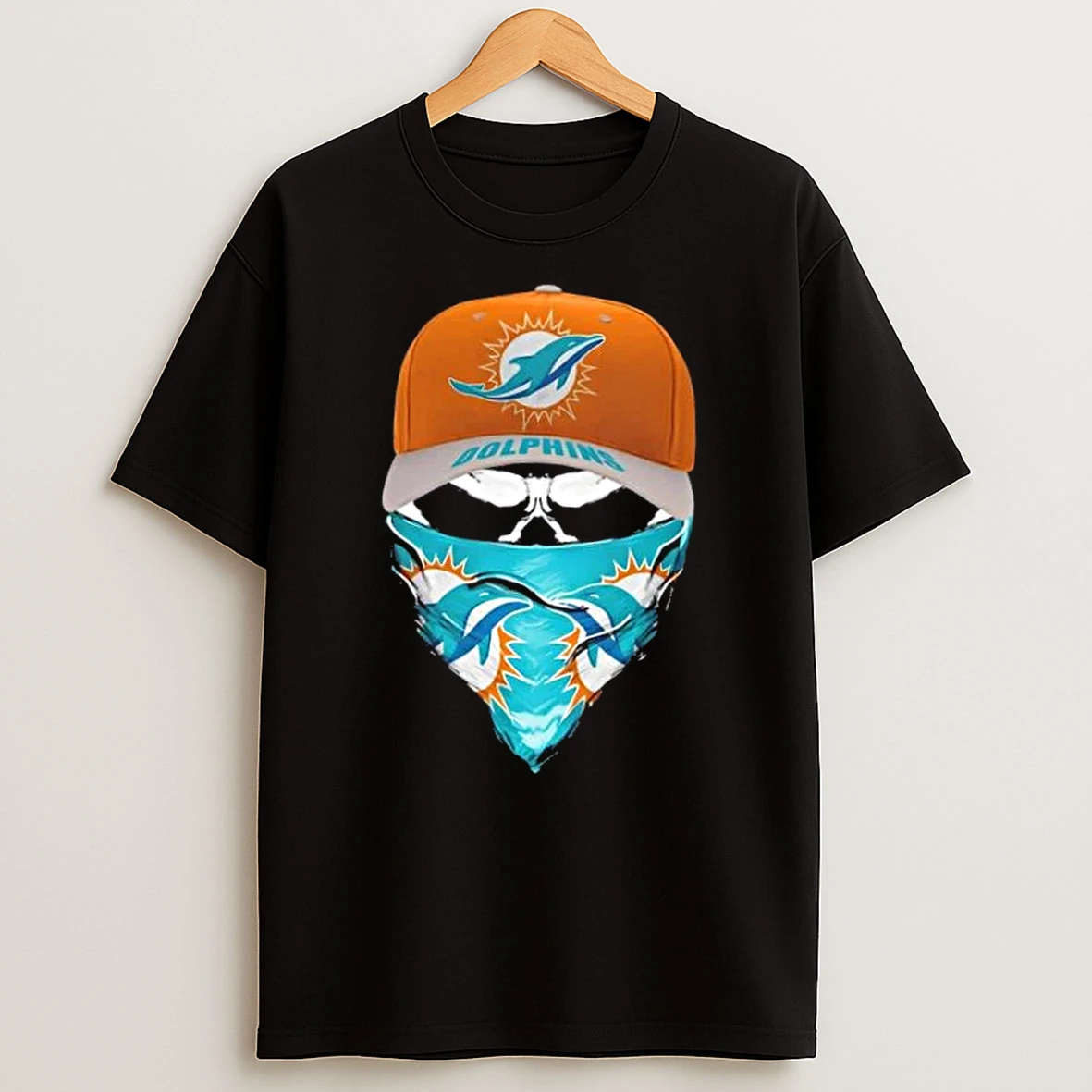 Outlaw Skull Gang Wearing A Cap X Miami Dolphins T Shirt
