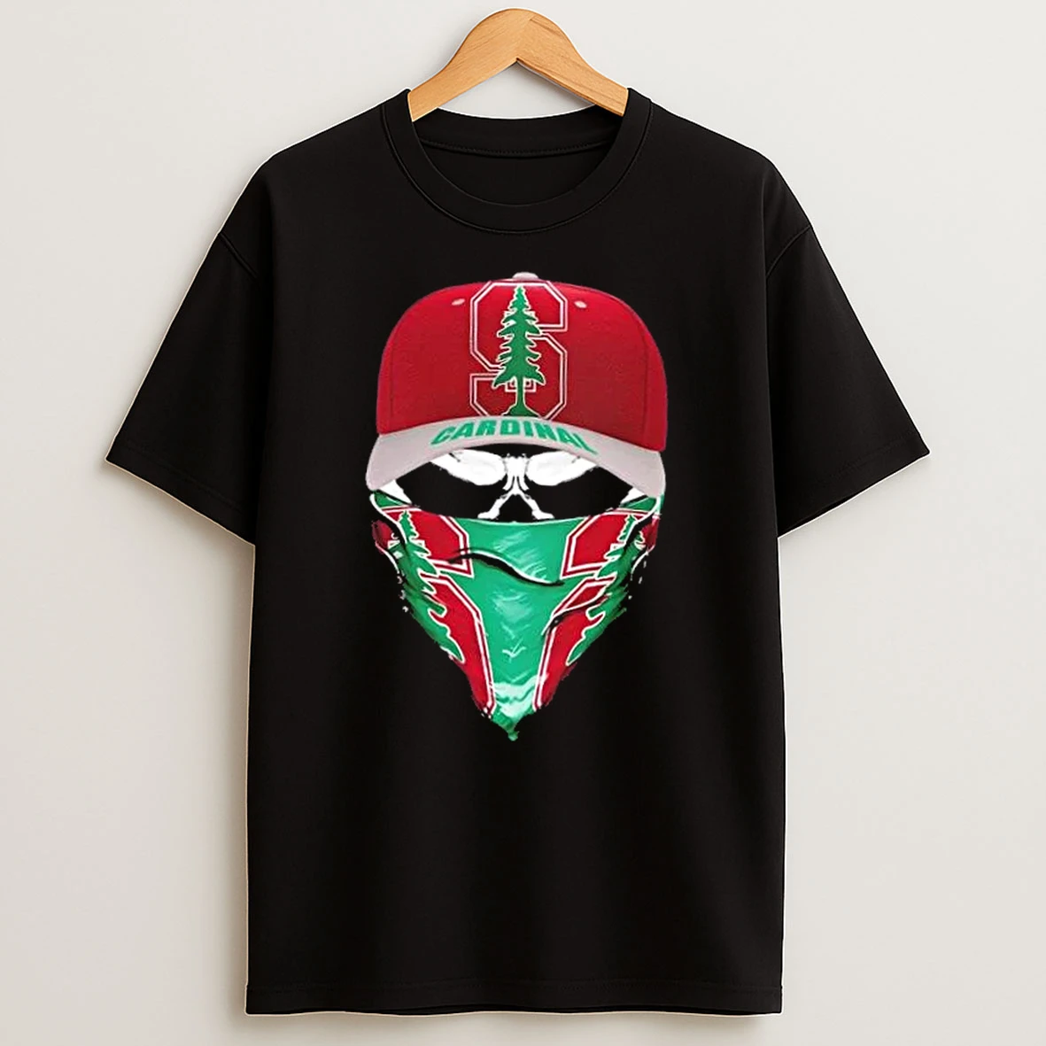 Outlaw Skull Gang Wearing A Cap X Stanford Cardinal T Shirt