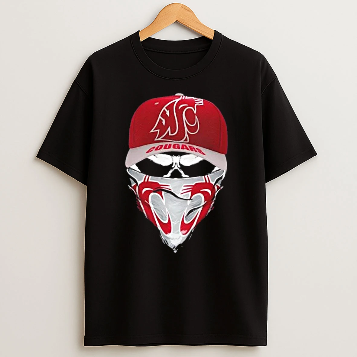 Outlaw Skull Gang Wearing A Cap X Washington State Cougars T Shirt