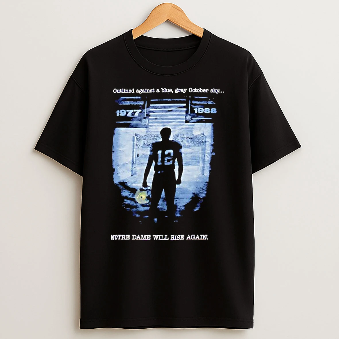 Outlined Against A Blue Gray October Sky Notre Dame Will Rise Again 2008 T Shirt