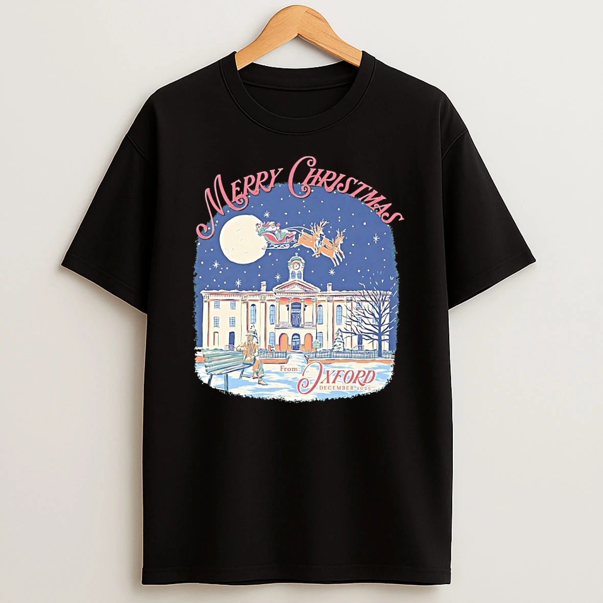 Oxford Mississippi Merry Christmas T Shirt