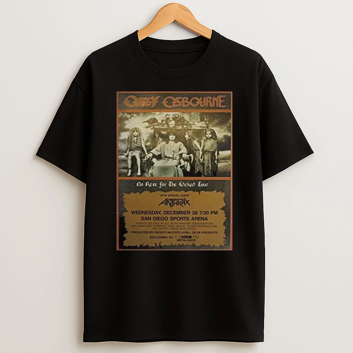 Ozzy Osbourne Wednesday December 28 2025 Sports Arena T Shirt