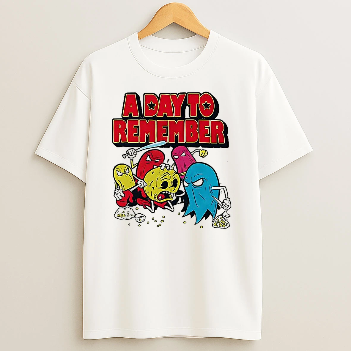 Pac Man A Day To Remember Cartoon T Shirt