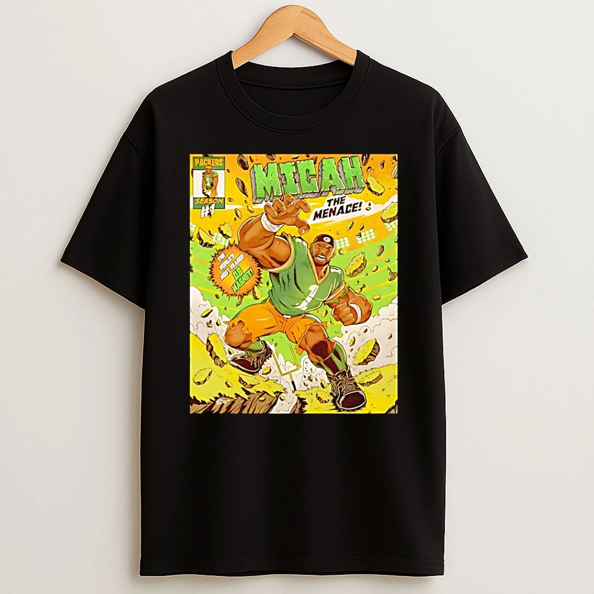 Packers Season Micah Parsons The Menace Comic T Shirt