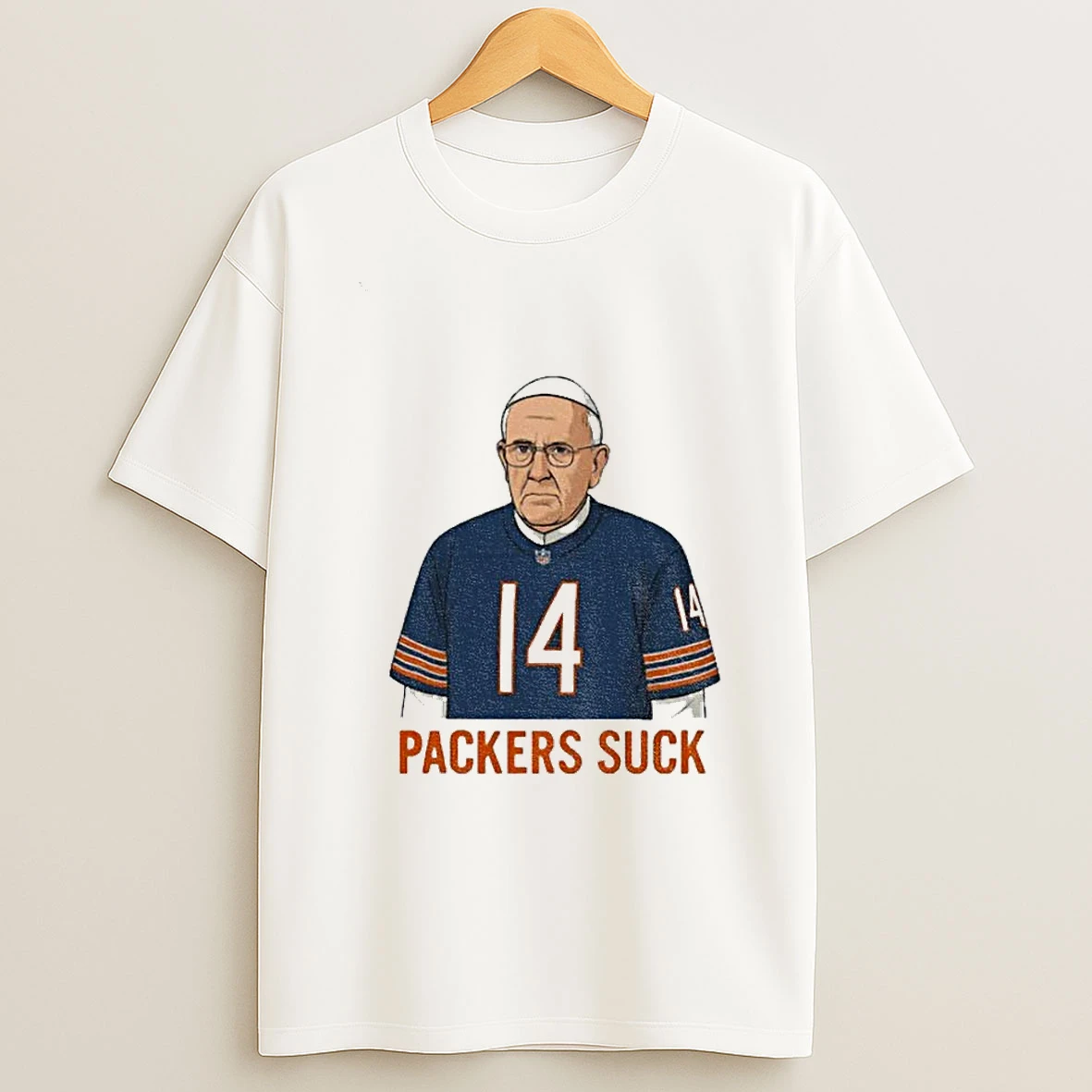 Packers Suck Pope Chicago Bears Xiv T Shirt