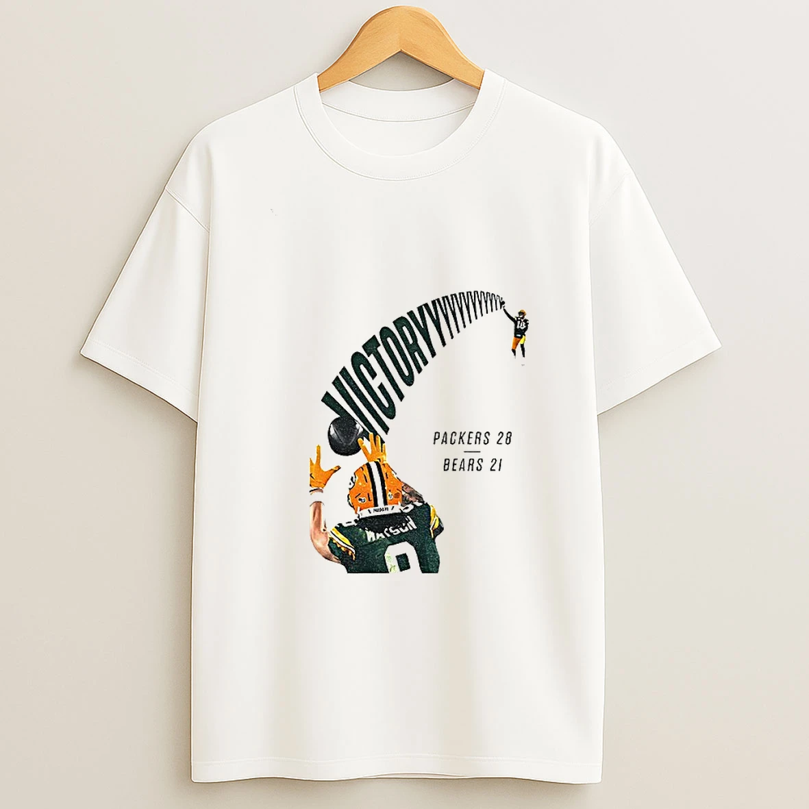 Packers Victory 28 Bears 21 Green Bay Packers Beat Chicago Bears Football T Shirt