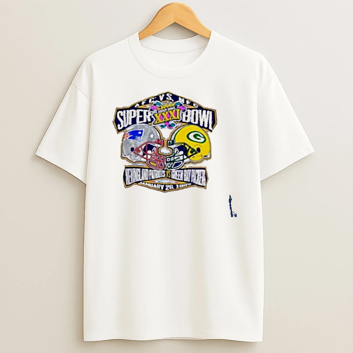 Packers Vs Patriots Super Bowl Xxxi Vintage 90s T Shirt