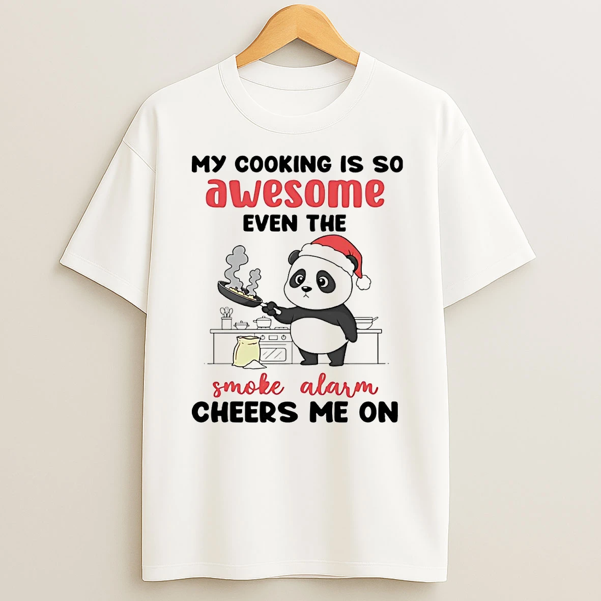 Panda My Cooking Is So Awesome Even The Smoke Alarm T Shirt