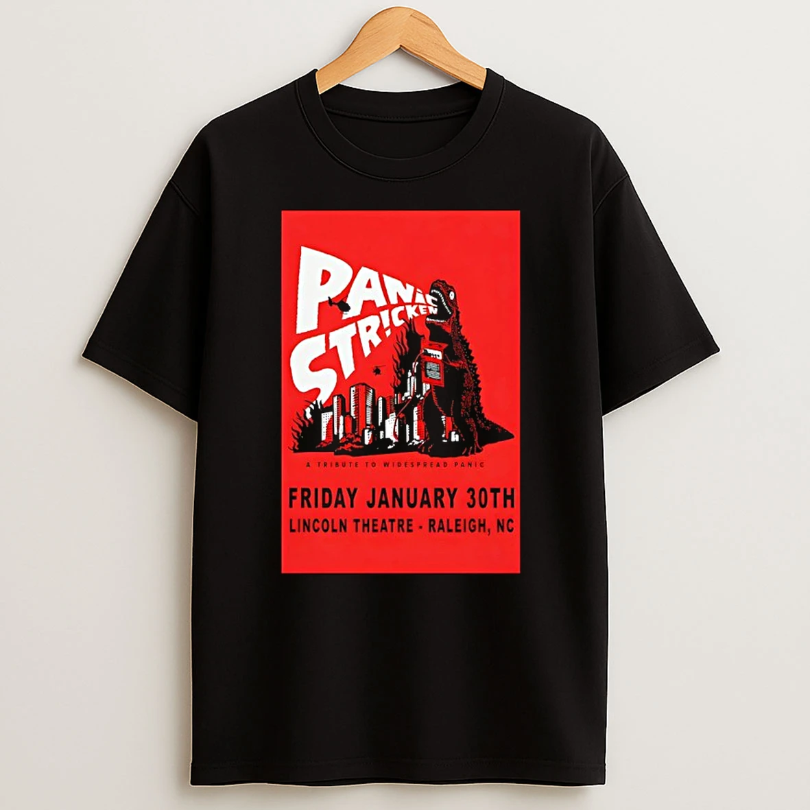 Panic Stricken 1 30 2026 Raleigh Nc T Shirt