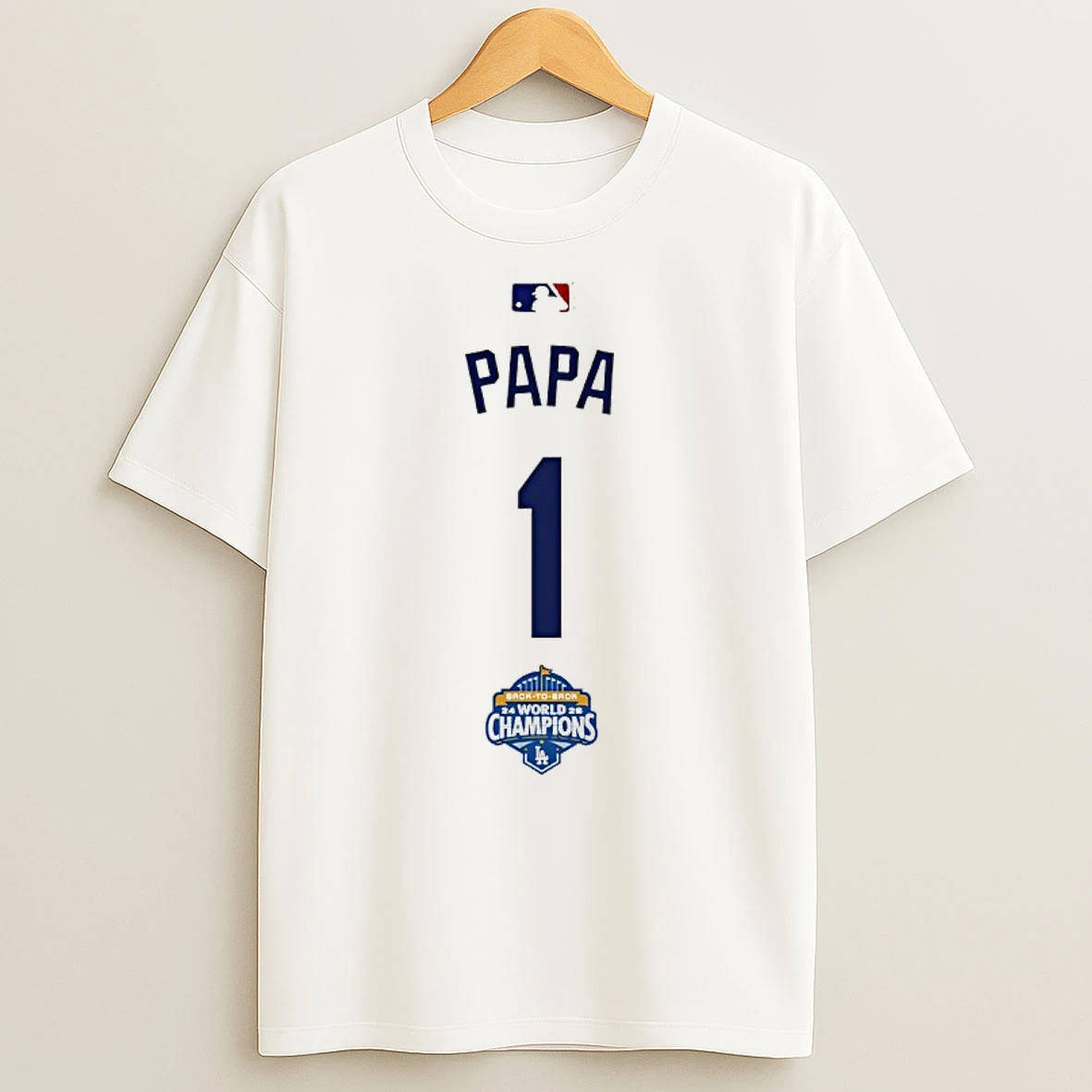 Papa 1 Back To Back Champs World Champions T Shirt