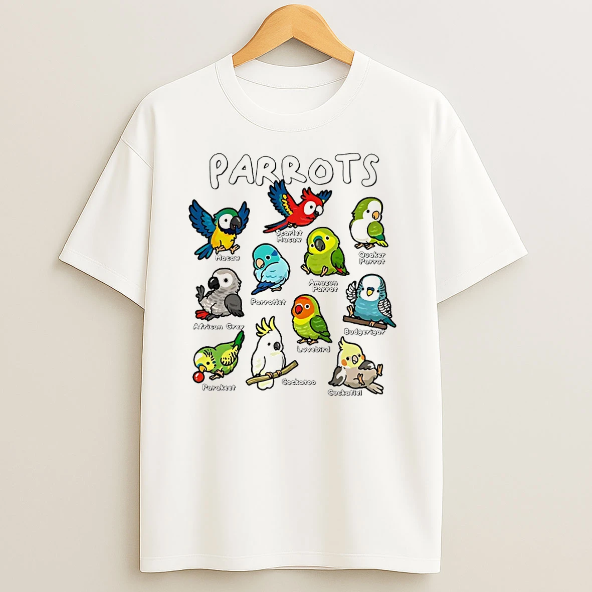 Parrots Of The World Circle T Shirt