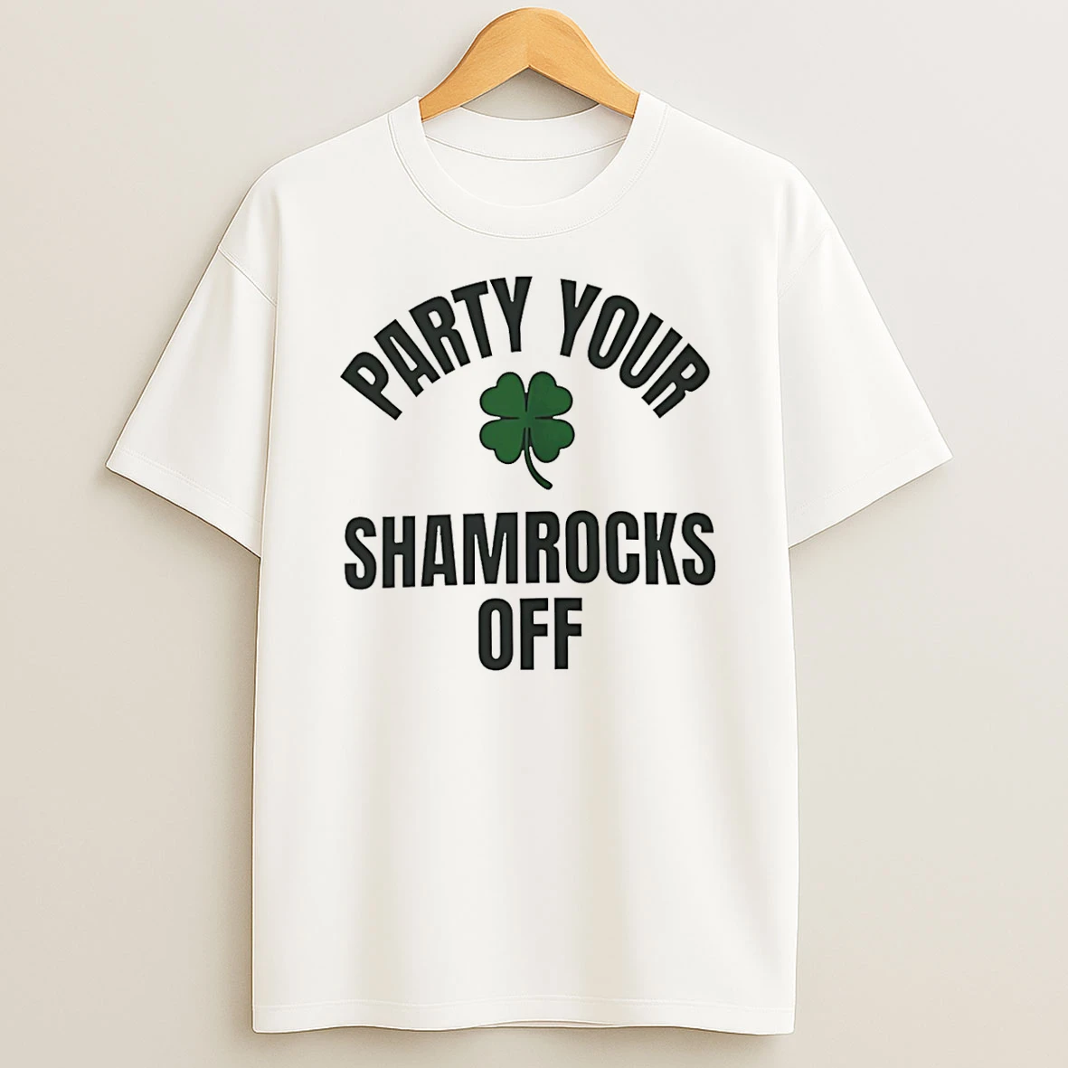 Party Your Shamrocks Off St Patricks Day T Shirt