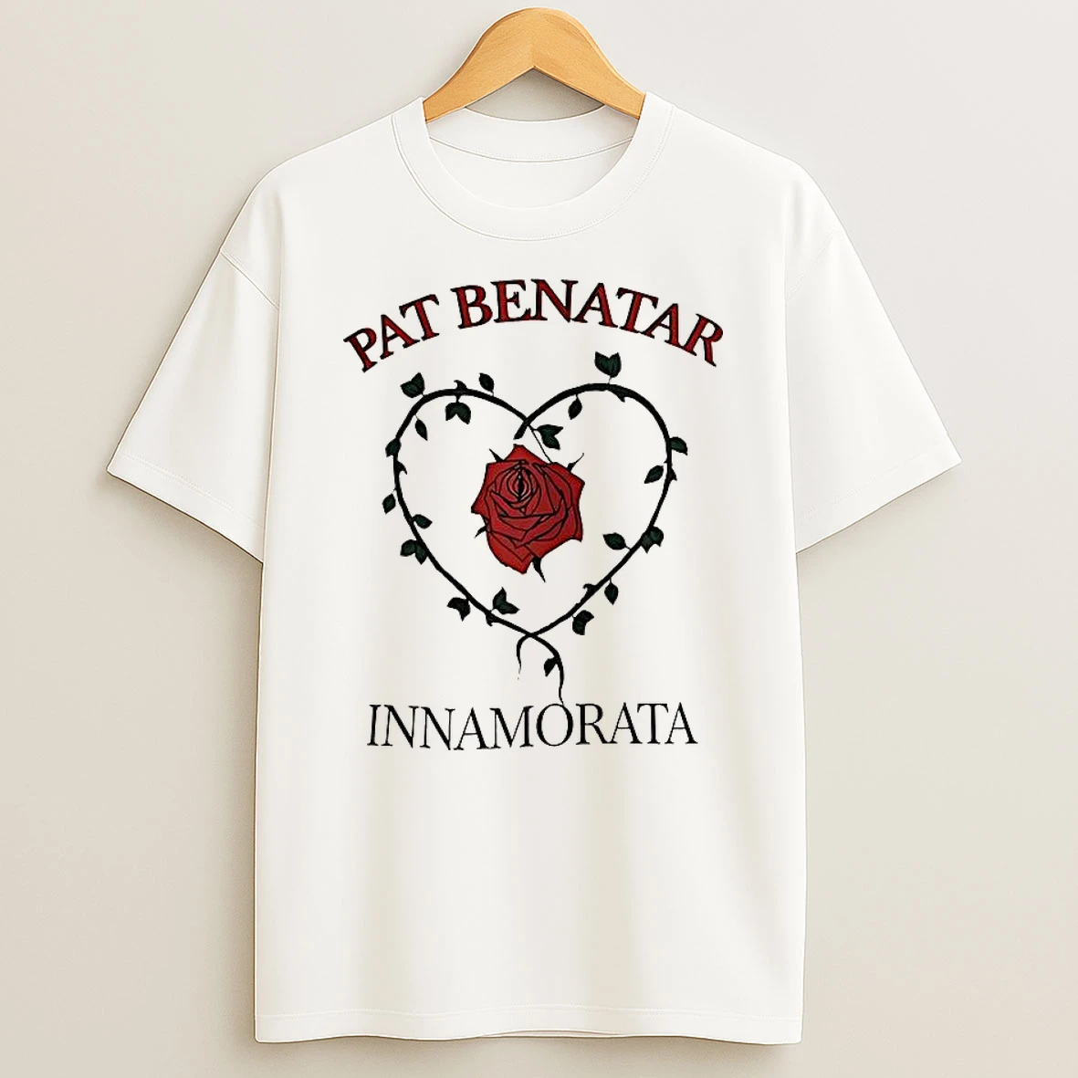 Pat Benatar Innamorata Rose Heart Vintage 1997 T Shirt