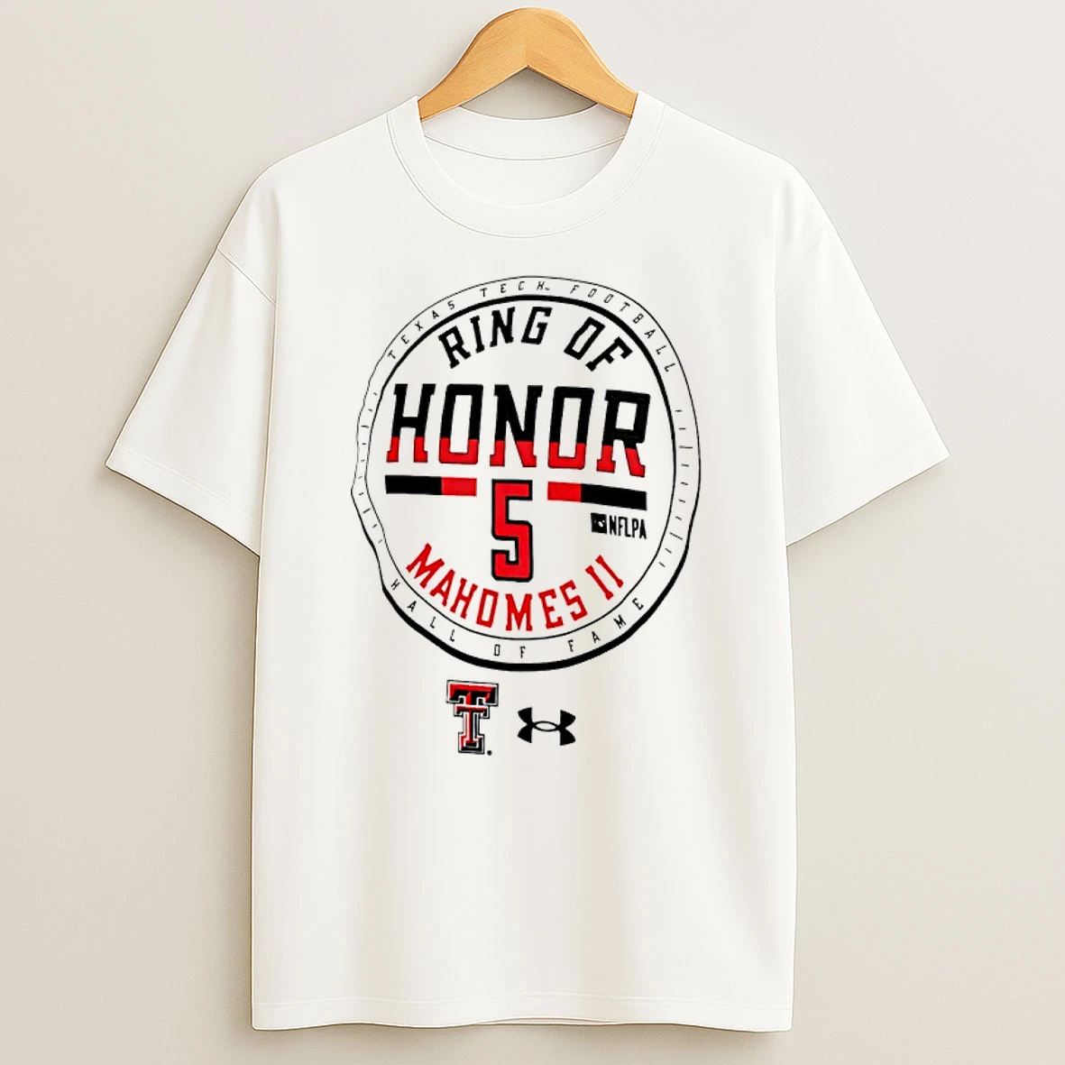 Patrick Mahomes Texas Tech Red Raiders Ring Of Honor T Shirt