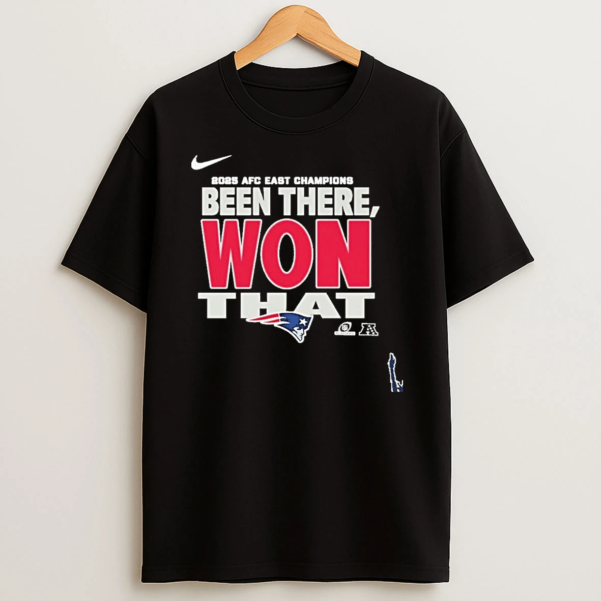 Patriots Afc East Division Champions Been There Won That Locker Room 2025 T Shirt