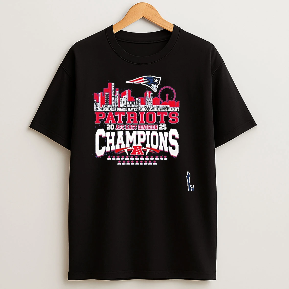 Patriots Afc East Division Champions City 2025 T Shirt