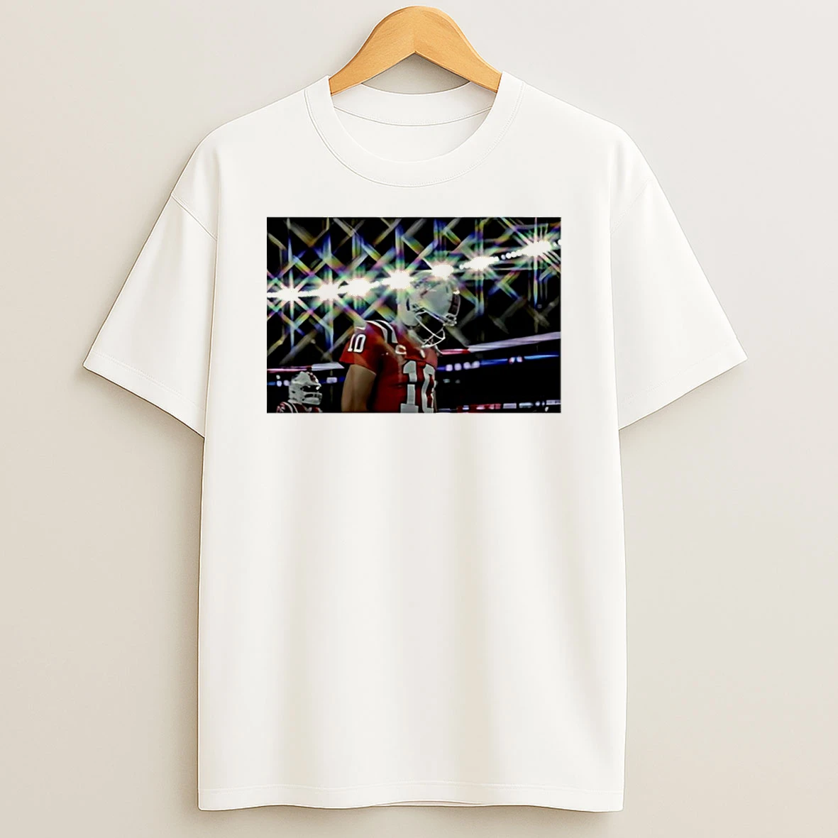 Patriots Drake Maye Aura Photo T Shirt
