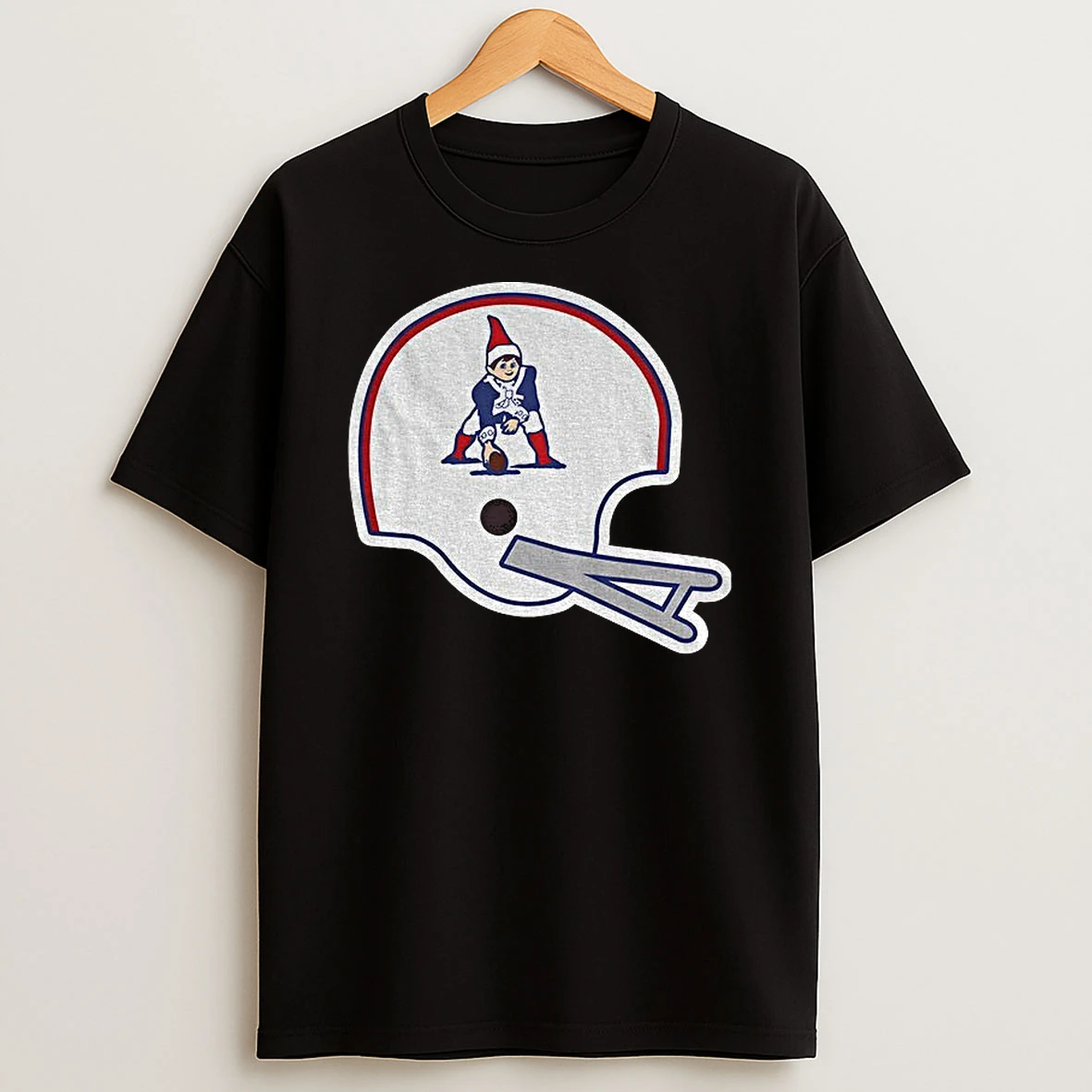 Patriots Elf On The Shelf Helmet New England Patriots Football 2025 Christmas T Shirt
