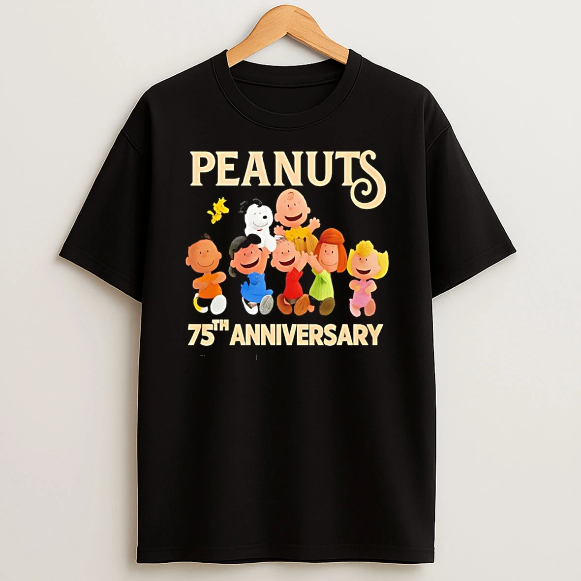 Peanuts 75th Anniversary 1950 2025 Cartoon T Shirt