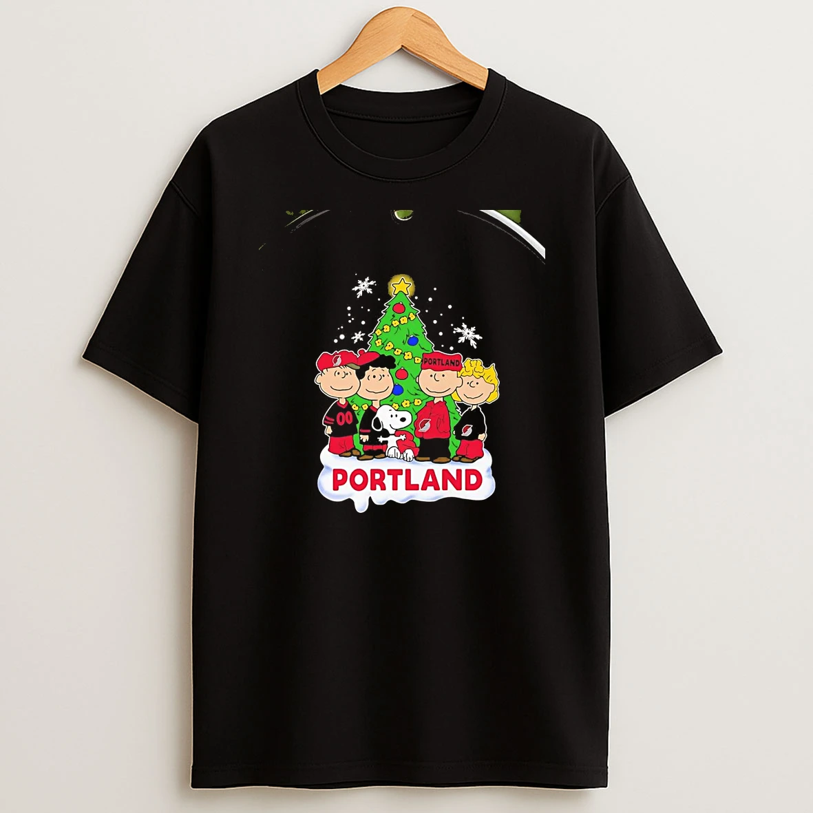 Peanuts Portland Trail Blazers Christmas Chriast T Shirt