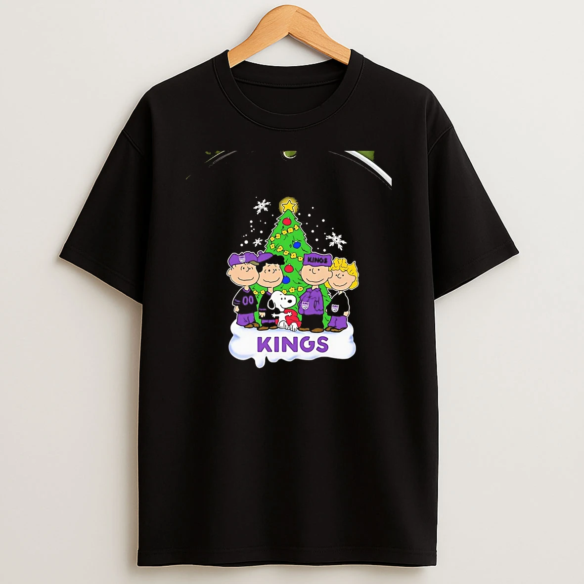 Peanuts Sacramento Kings Christmas Chriast T Shirt
