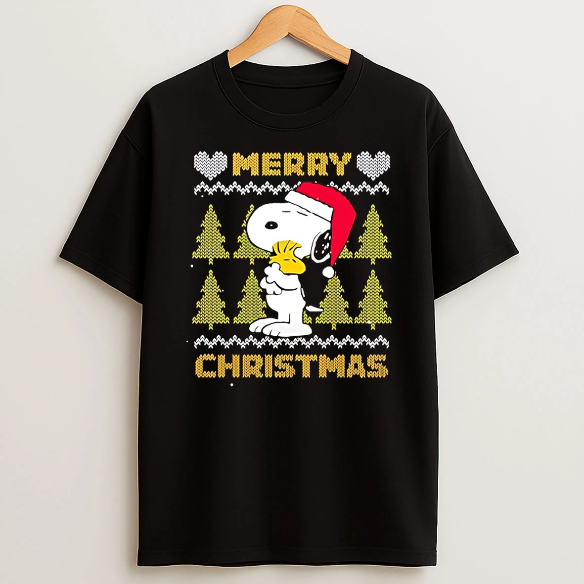 Peanuts Snoopy And Woodstock Merry Christmas T Shirt