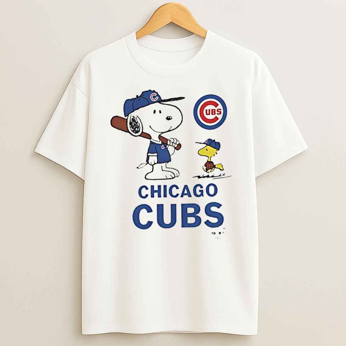 Peanuts Snoopy And Woodstock With Chicago Cubs Toddler T Shirt