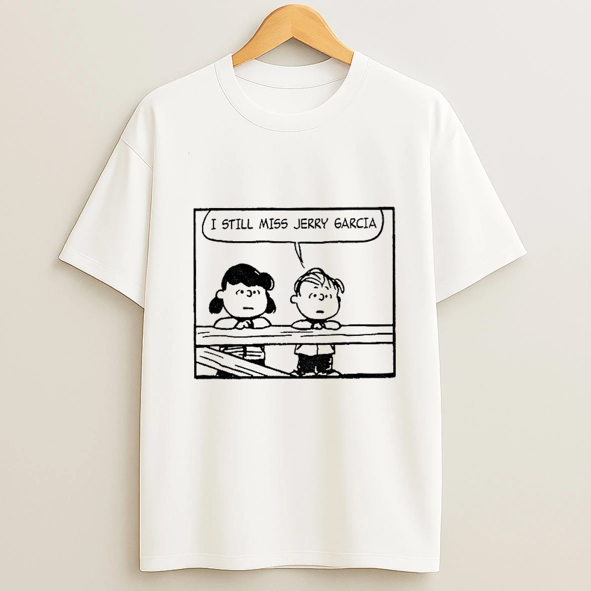 Peanuts And Jerry Garcia I Still Miss Jerry Garcia T Shirt