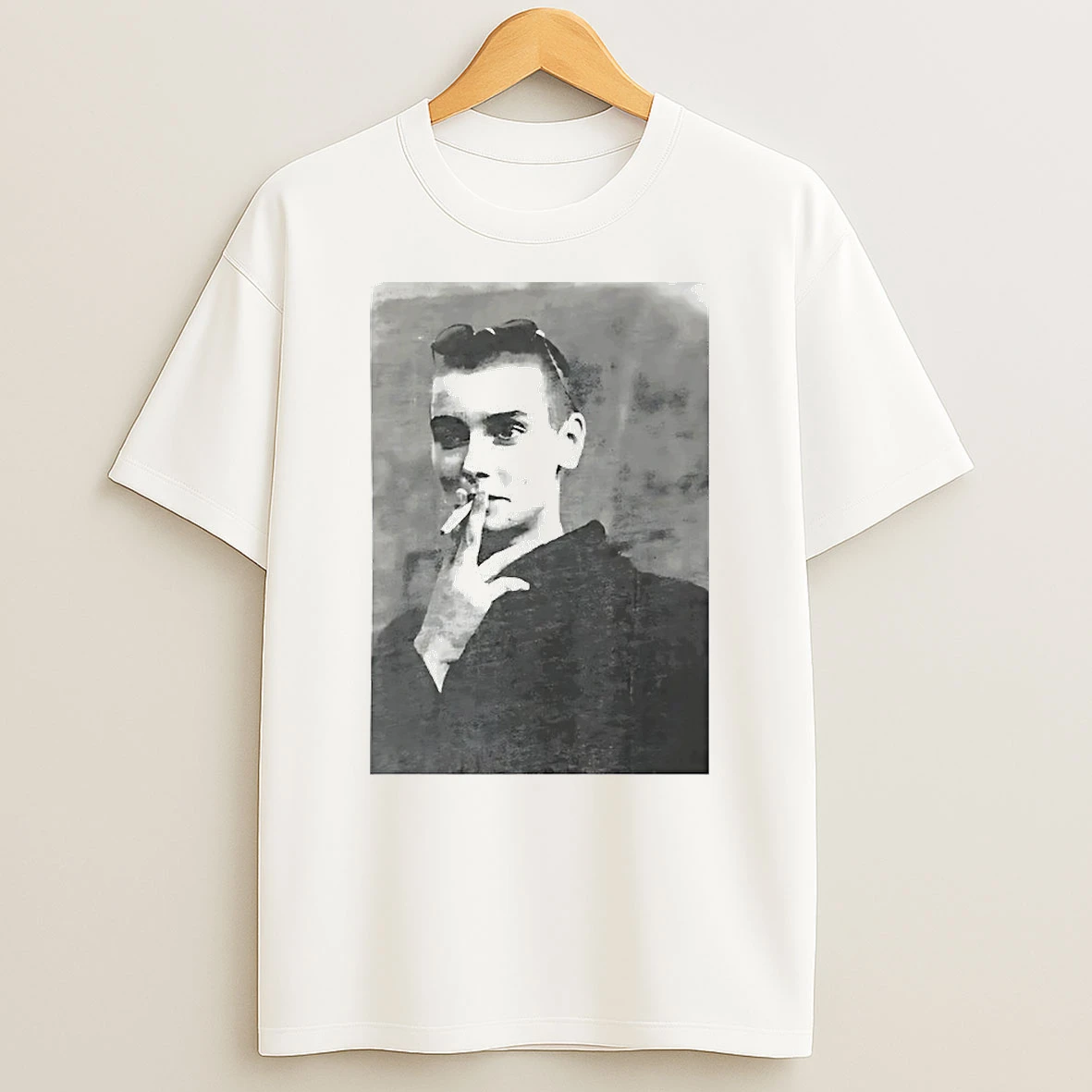 Pedro Pascal Sinead Oconnor Smoking Circle T Shirt