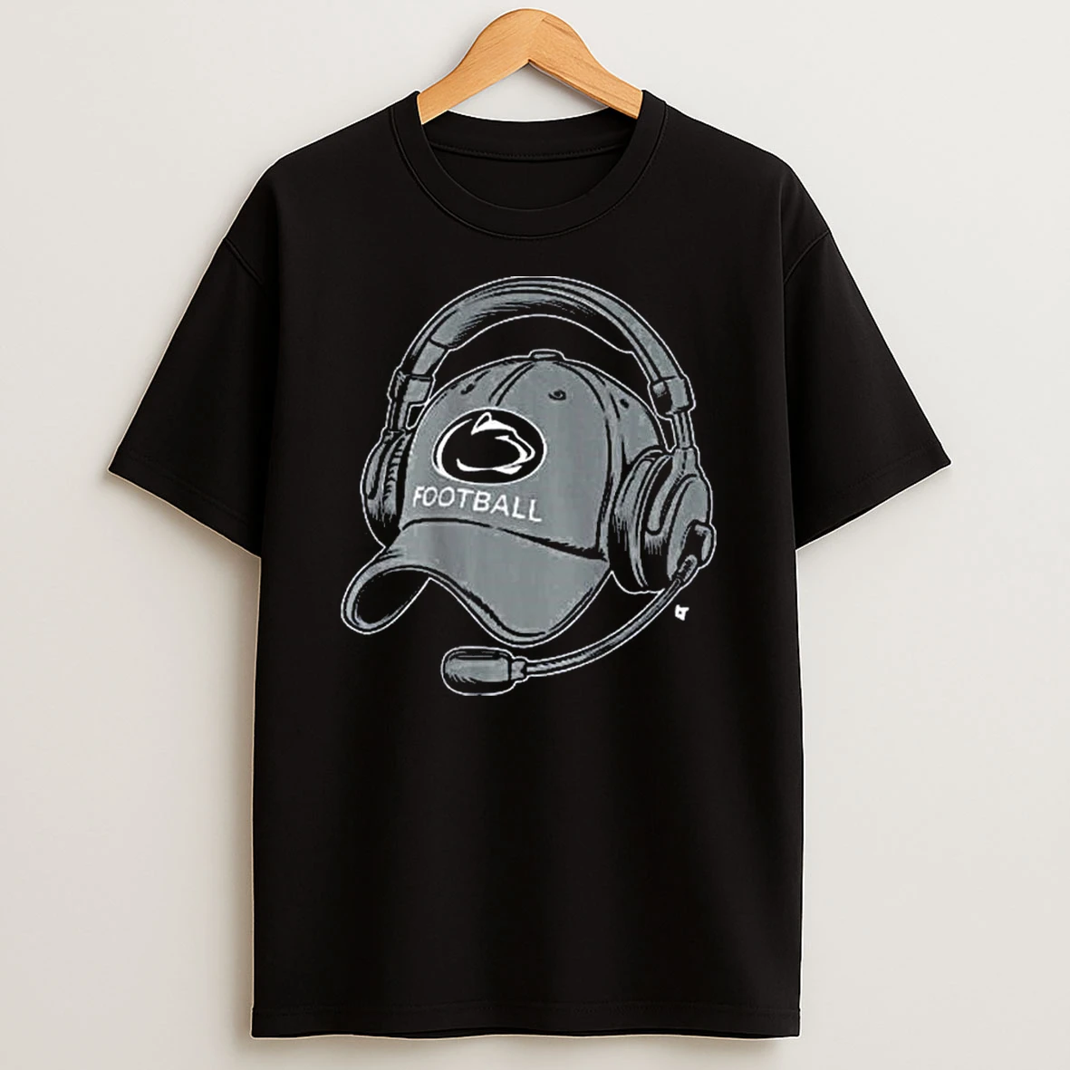 Penn State Football Coachs Hat Headset T Shirt